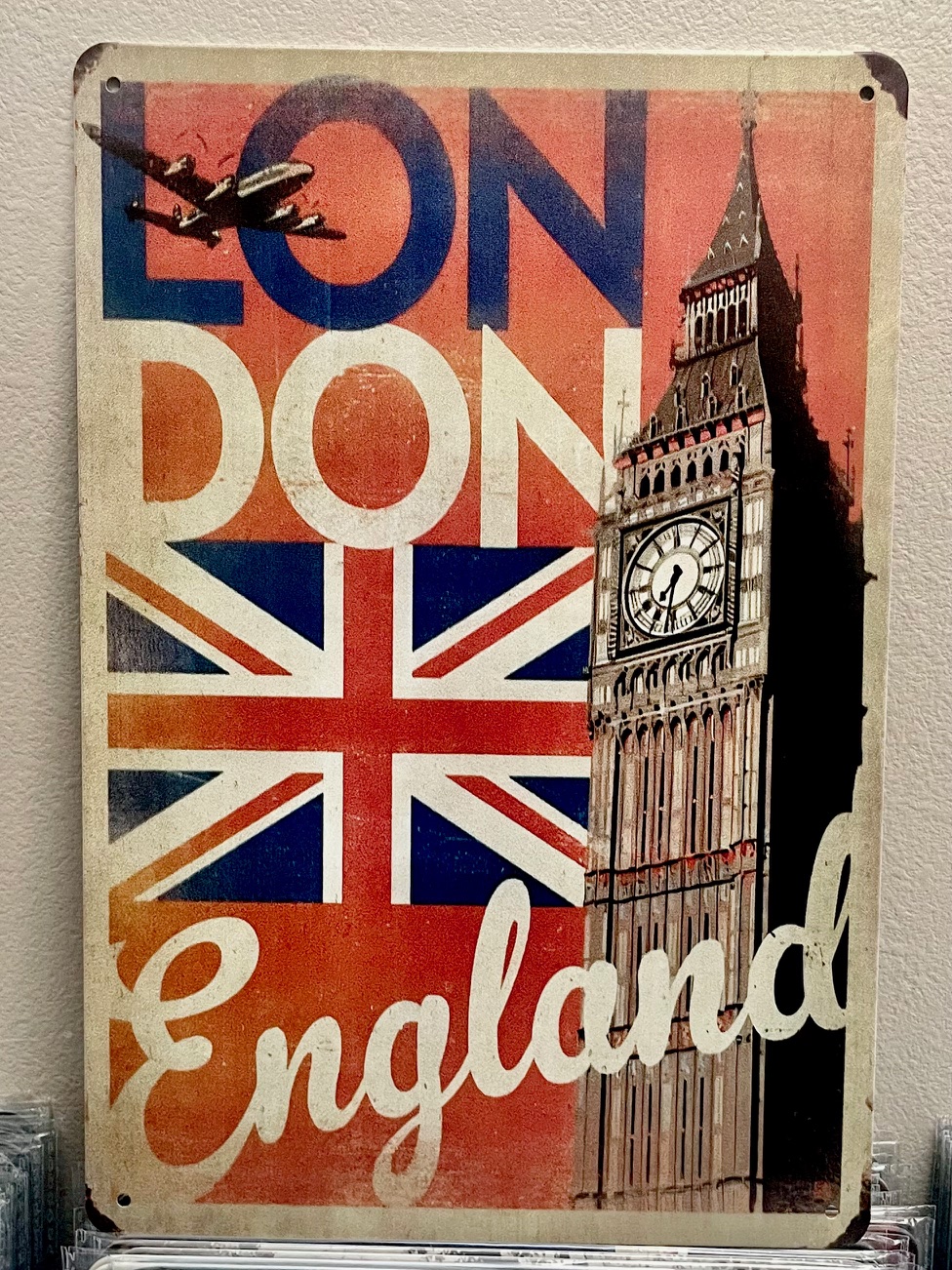 LONDONティンサイン看板 ブリキ看板 インテリア ディスプレイ レトロ  アメリカン雑貨