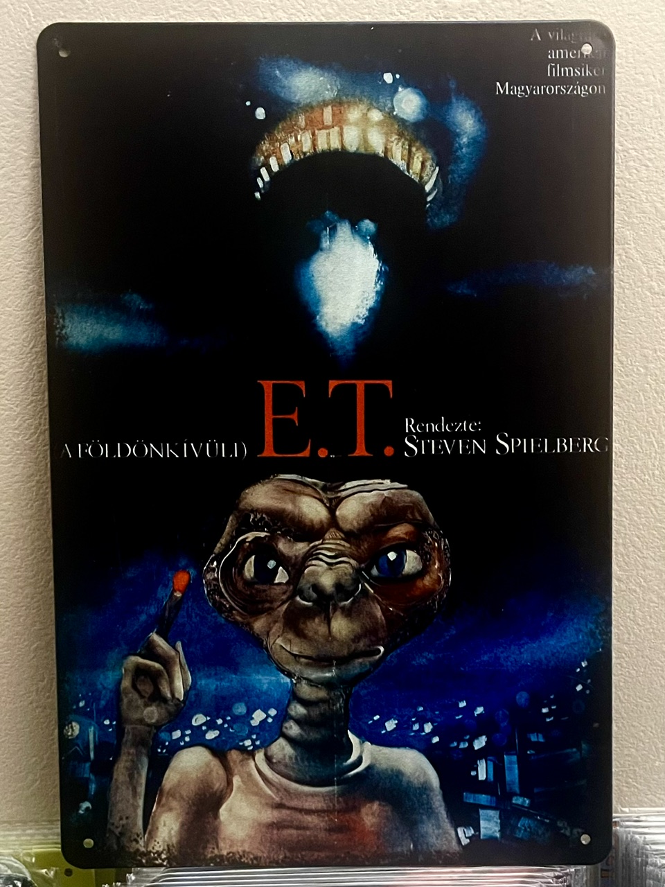 E.T.看板 ブリキ看板 インテリア ディスプレイ レトロ  アメリカン雑貨