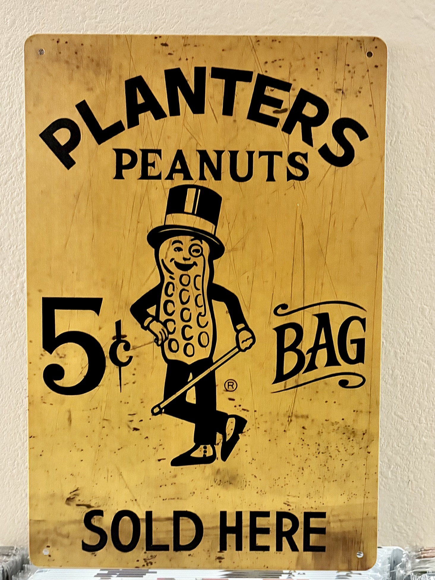 PLANTERS看板 ブリキ看板 インテリア ディスプレイ レトロ  アメリカン雑貨
