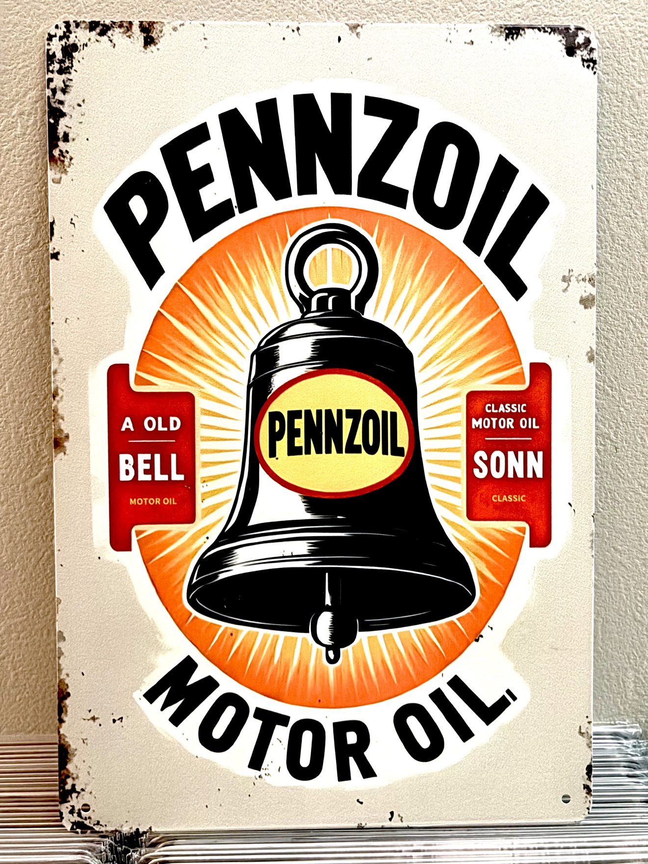 PENNZOIL看板 ブリキ看板 インテリア ディスプレイ レトロ  アメリカン雑貨