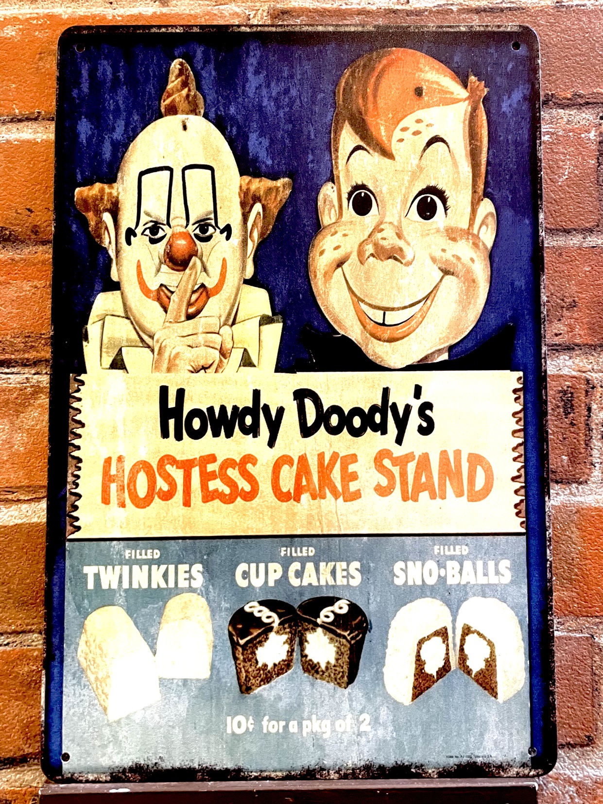 HOWDY看板 ブリキ看板 インテリア ディスプレイ レトロ  アメリカン雑貨
