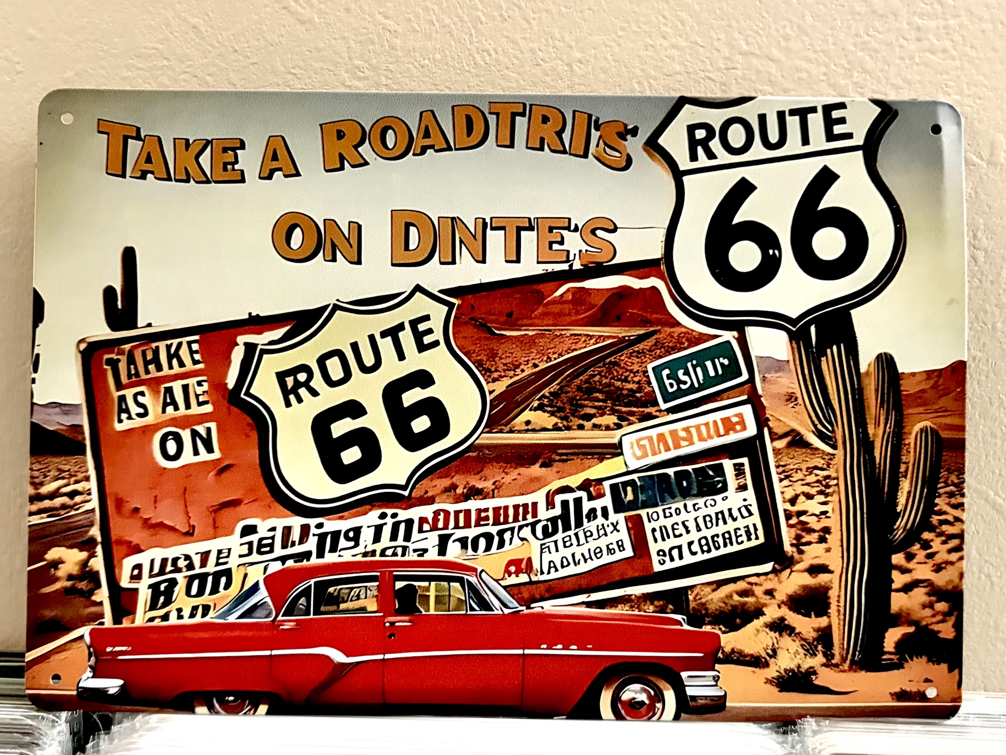 TAKE A ROADTRIティンサイン