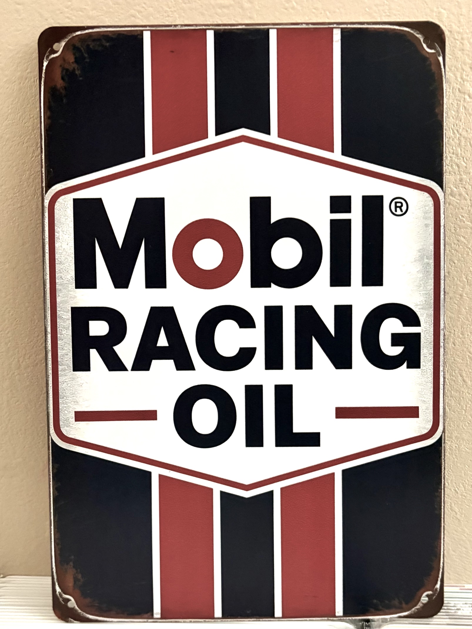 MOBIL ストライプティンサイン