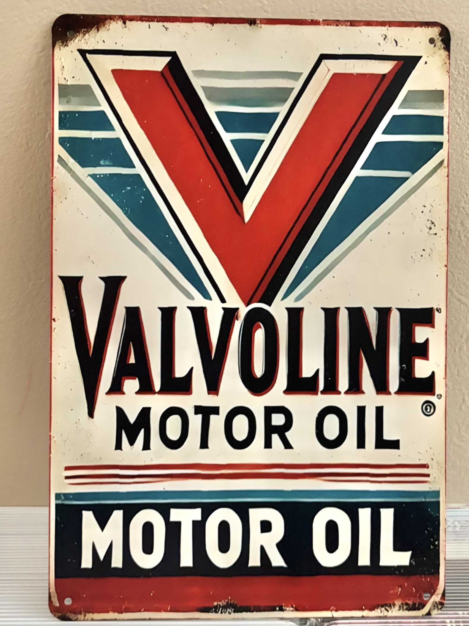 VALVOLINE　ブリキ看板 インテリア ディスプレイ レトロ  アメリカン雑貨