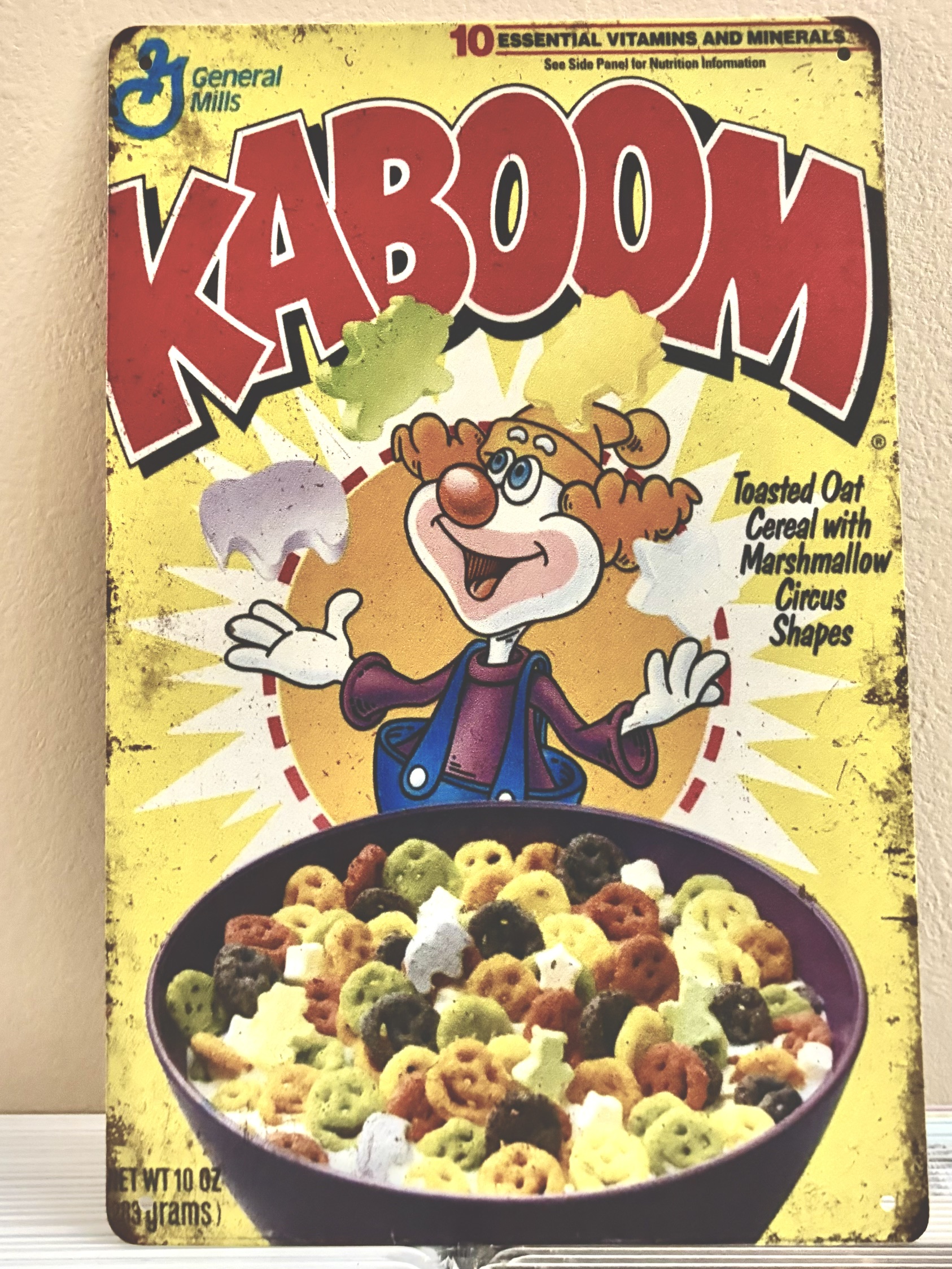 KABOOM看板 ブリキ看板 インテリア ディスプレイ レトロ  アメリカン雑貨