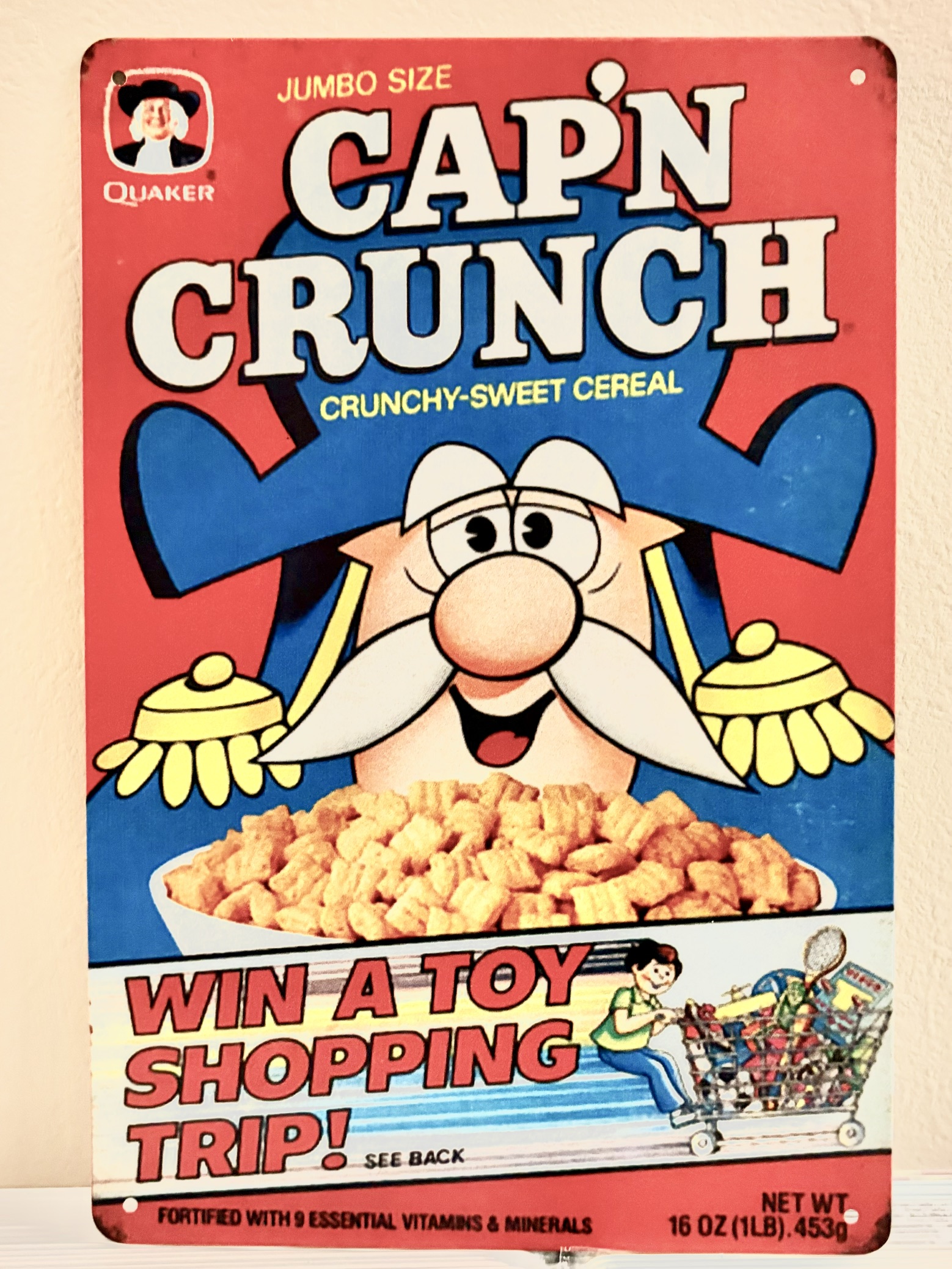 CAP'N看板 ブリキ看板 インテリア ディスプレイ レトロ  アメリカン雑貨