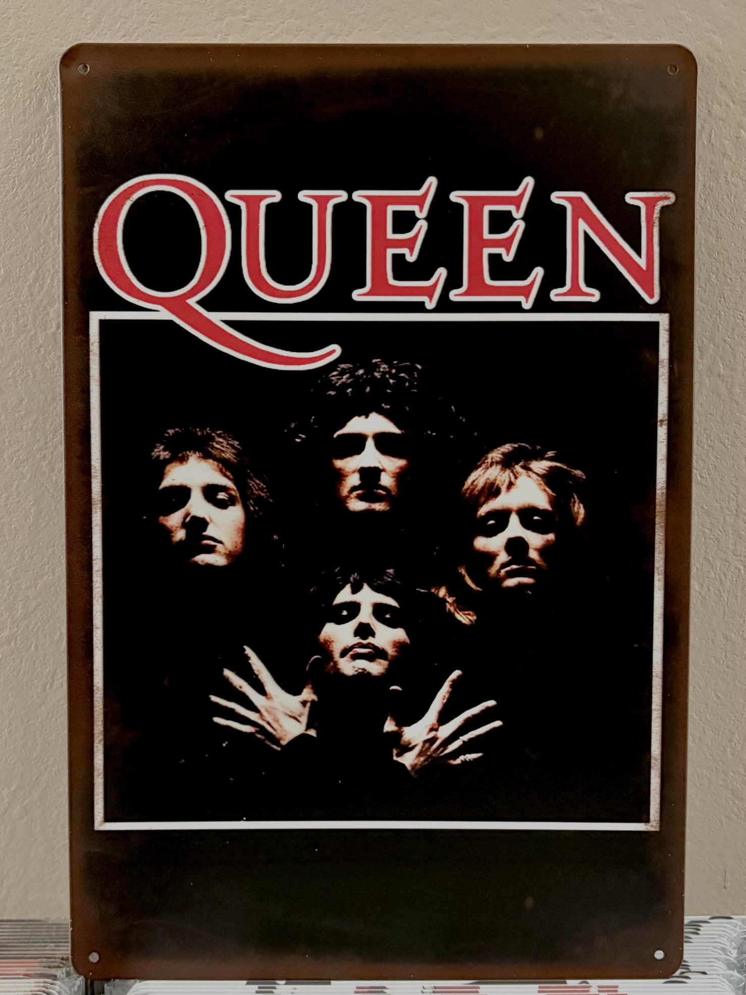 クイーン看板 ブリキ看板 インテリア ディスプレイ レトロ  アメリカン雑貨