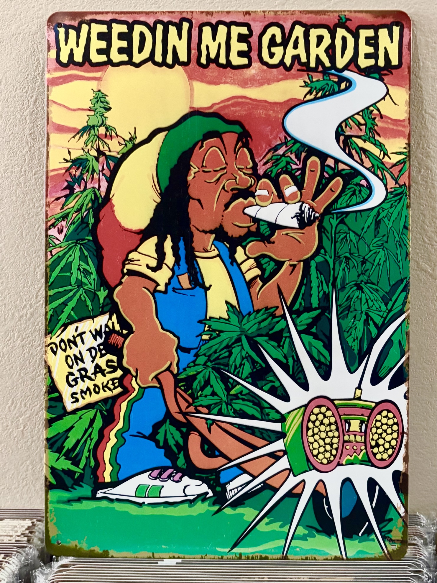 WEEDIN看板 ブリキ看板 インテリア ディスプレイ レトロ  アメリカン雑貨