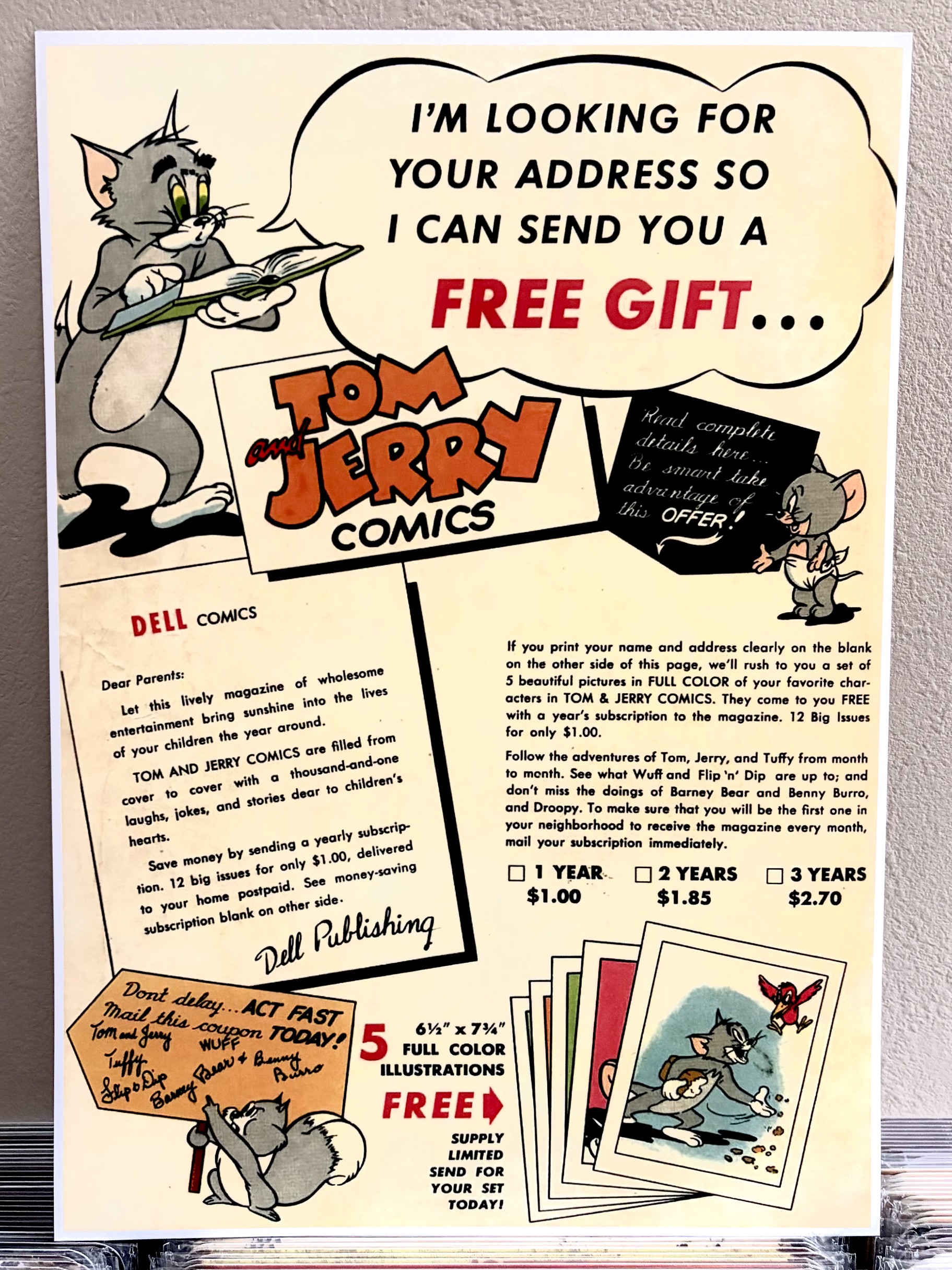 TOM JERRY B4サイズポスター