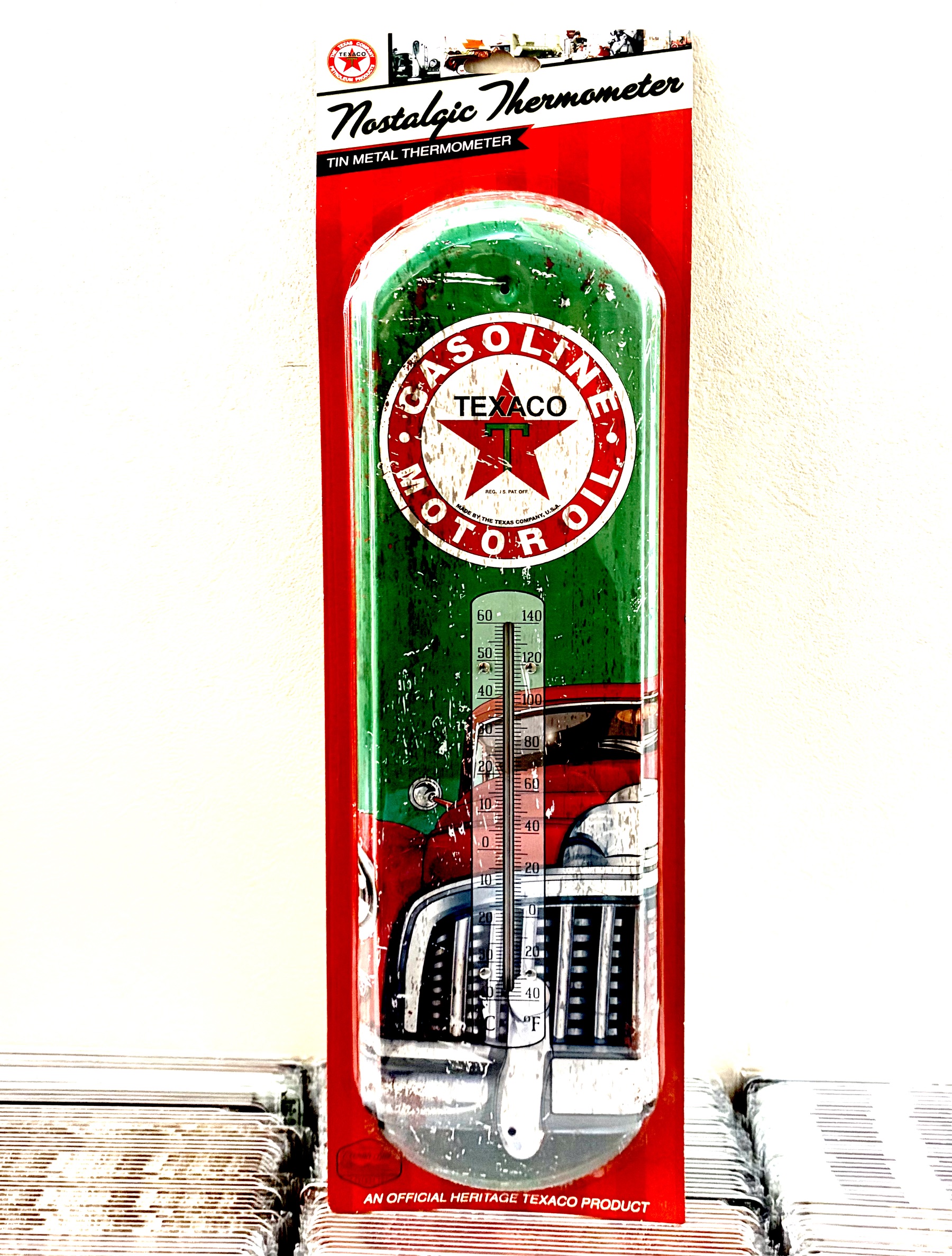 TEXACO GRメタルサーモメーター  　LA直輸入Z603