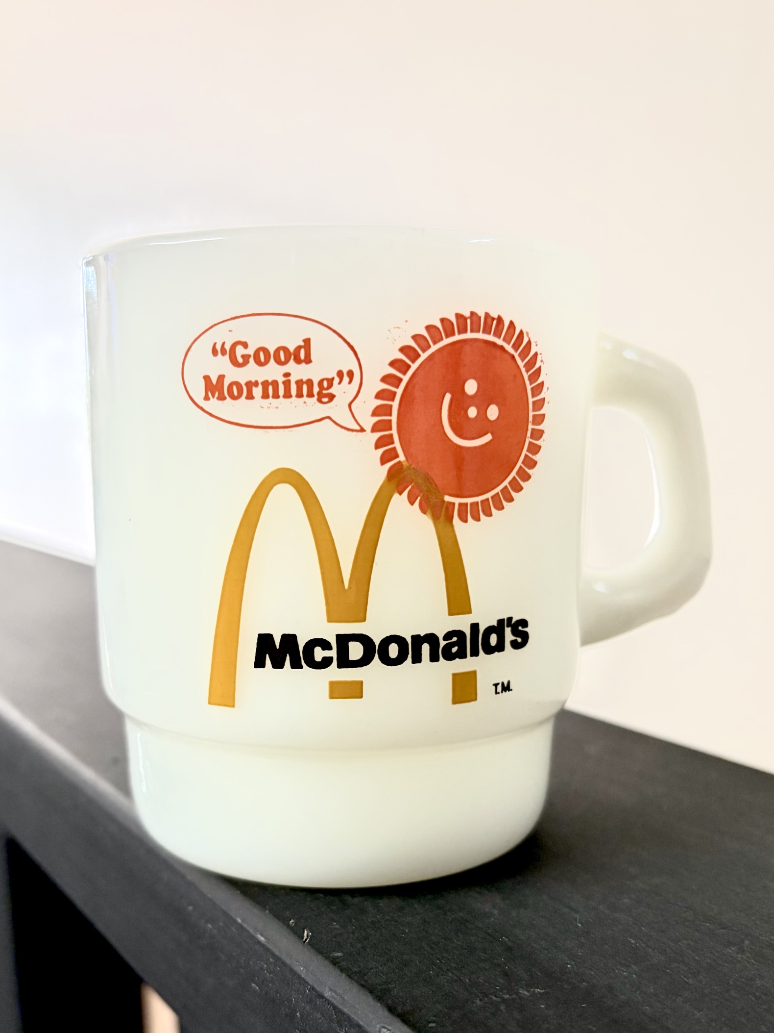 ファイヤーキングB　 マクドナルド  グッドモーニング  マグ  ヴィンテージ　マグカップ　fireking