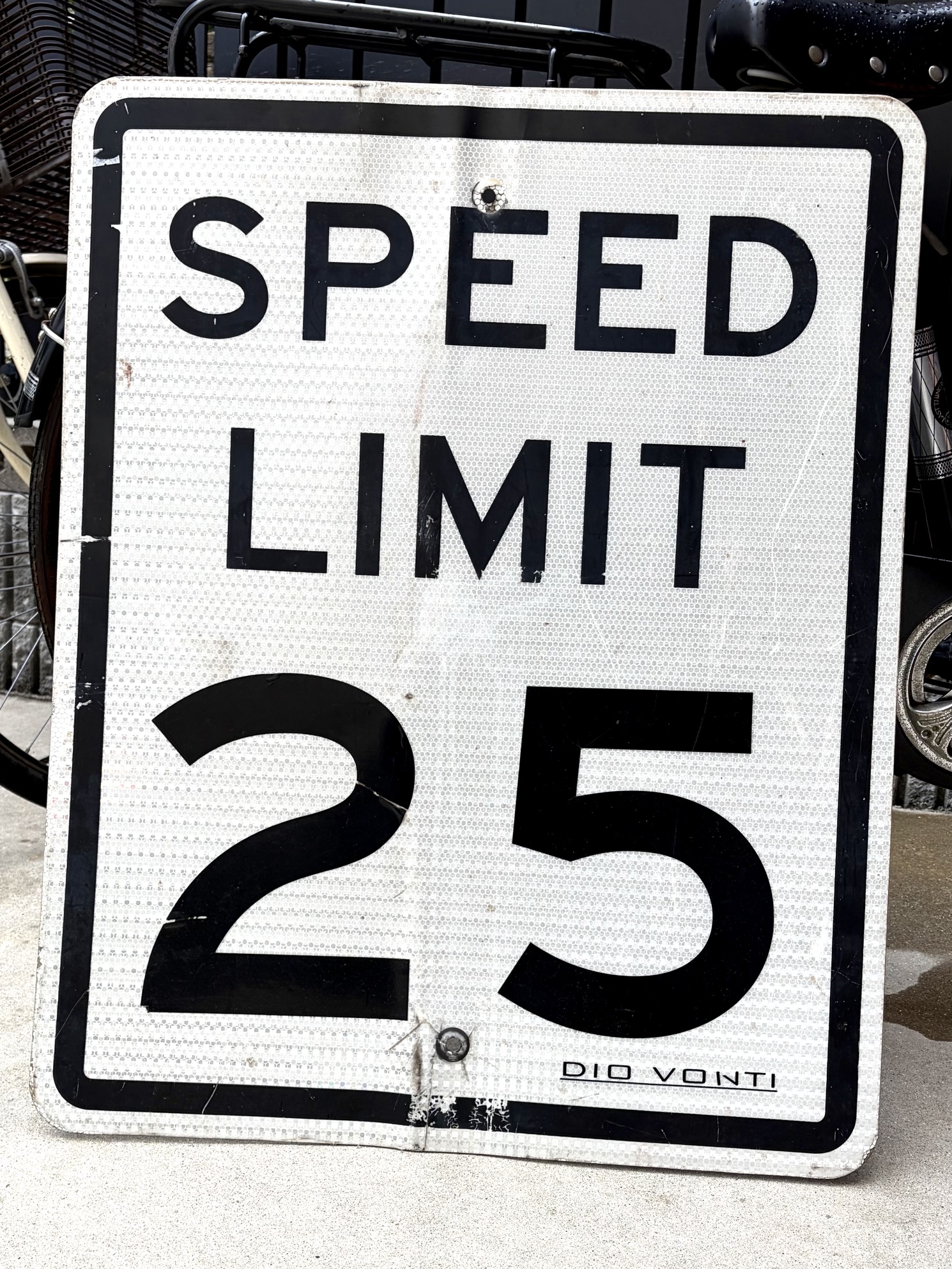 SPEED　LIMIT25 看板　Vintage