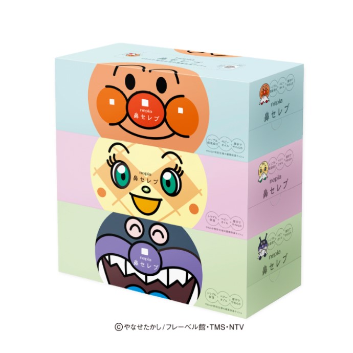 アンパンマン鼻セレブティッシュ180Ｗ 3P