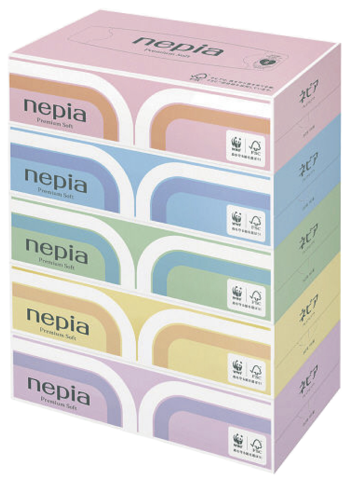 ネピア プレミアム ソフト ティッシュ 180W 5P