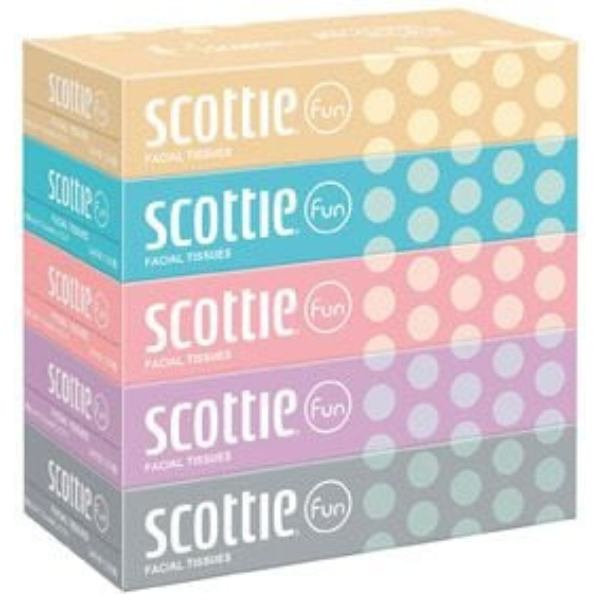 【販促専用品】スコッティ　ティシューファン 120W 5個組