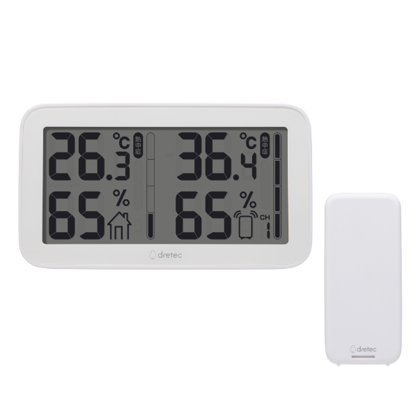 【D】ドリテック　コードレス温湿度計