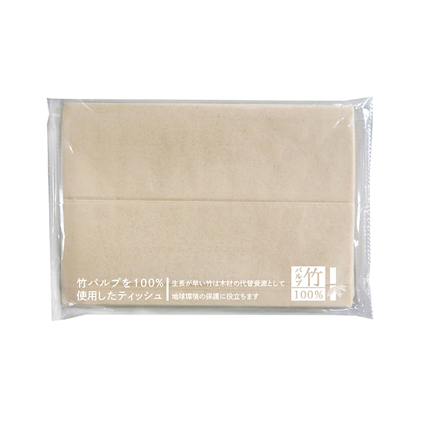 【ZA】竹ポケットティッシュ 10W