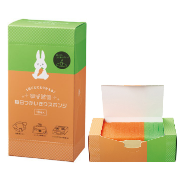 【E】マイピカ 毎日つかいきりスポンジ　18個入