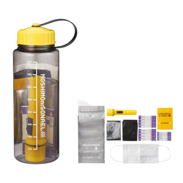 【E】モシモニソナエル 防災ボトル9点セット