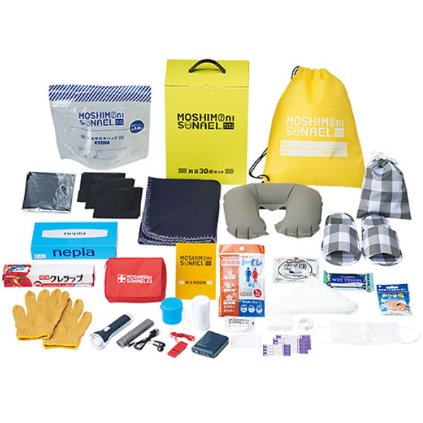 【E】モシモニソナエル 防災30点　箱入セット
