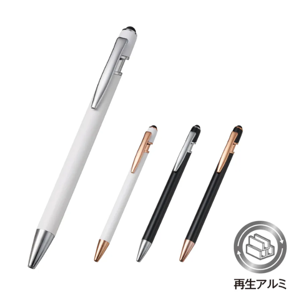 【C】タッチペン付メタルシックボールペン 0.7mm（再生アルミ）