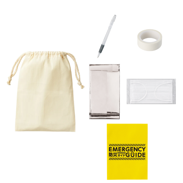 【C】防災緊急6点セット 巾着タイプ