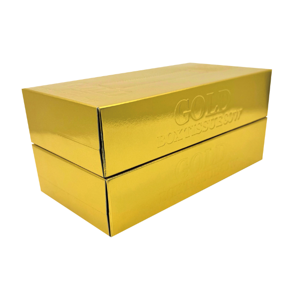 【F】ゴールドBOXティッシュ 80W　2個組