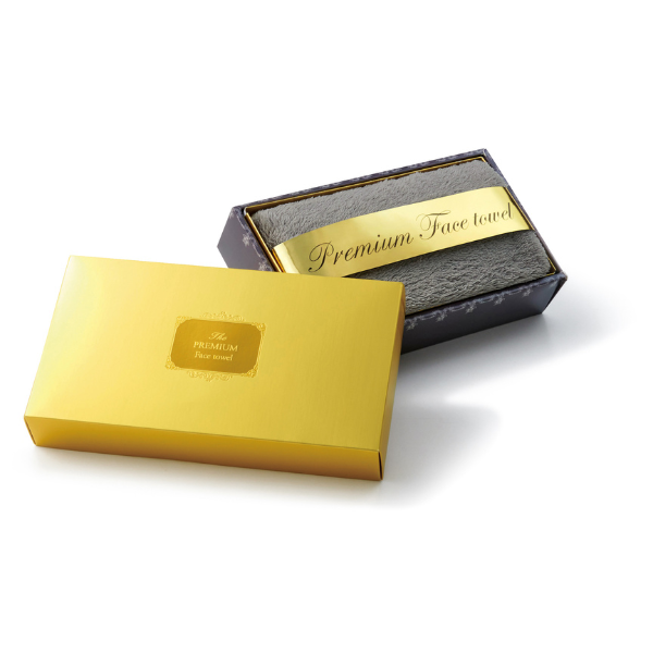 【F】プレミアムフェイスタオル ダークグレー