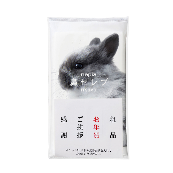 【販促専用品】ネピア　鼻セレブITSUMO 48W（名称ポケット付き）