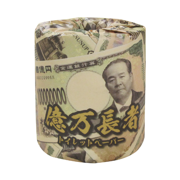 億万長者トイレットプリントロール ダブル30m