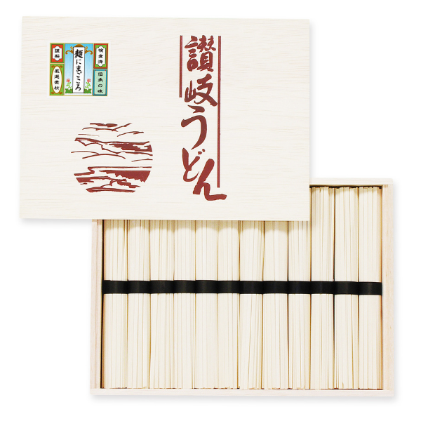 【ZA】讃岐うどん（木箱ギフト）50g×12束入