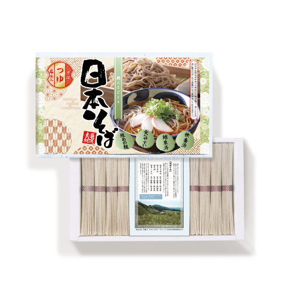 【ZA】つゆ入り日本そば（紙箱ギフト）50g×8束入