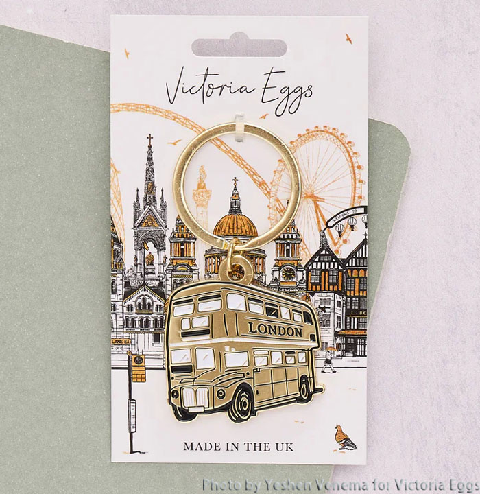 ヴィクトリア エッグス キーホルダー ロンドン シティバス