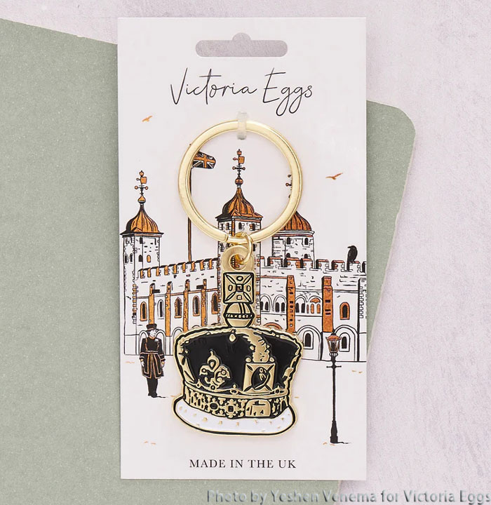 ヴィクトリア エッグス キーホルダー クラウン