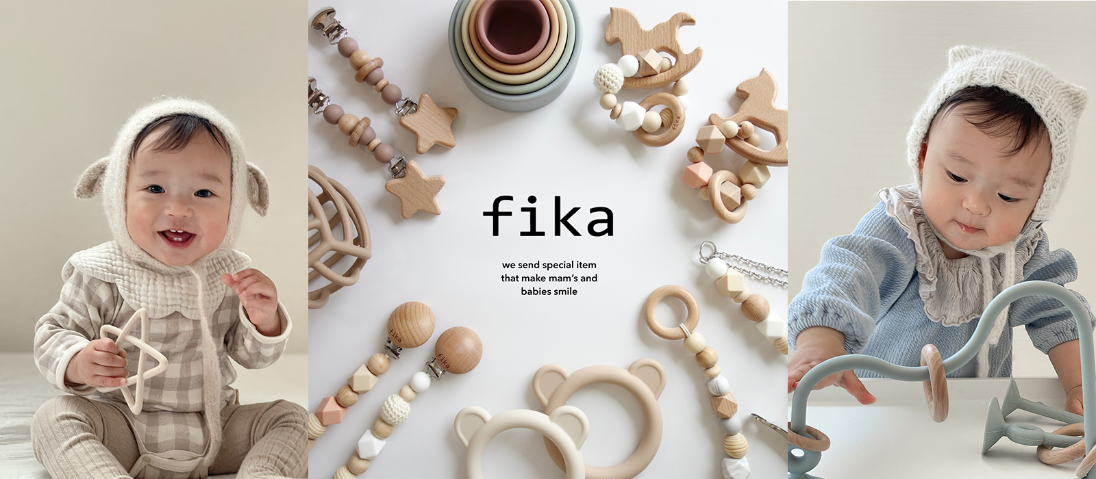 ★新品未使用　希少★　life style fika　ハンドメイド　作家 元保育士ママ二人が立ち上げたベビーブランドfika/フィーカの卸先専用