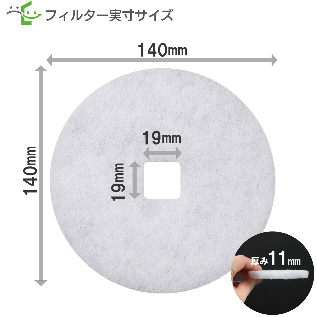 φ140内径口19  ユニックス(UNIX)  PRP150 / PRP-AWFH / PRP-AWSFH / PRP-AWSSFH / PRP-AWLFH 対応品【※枠無フィルター部分のみ】