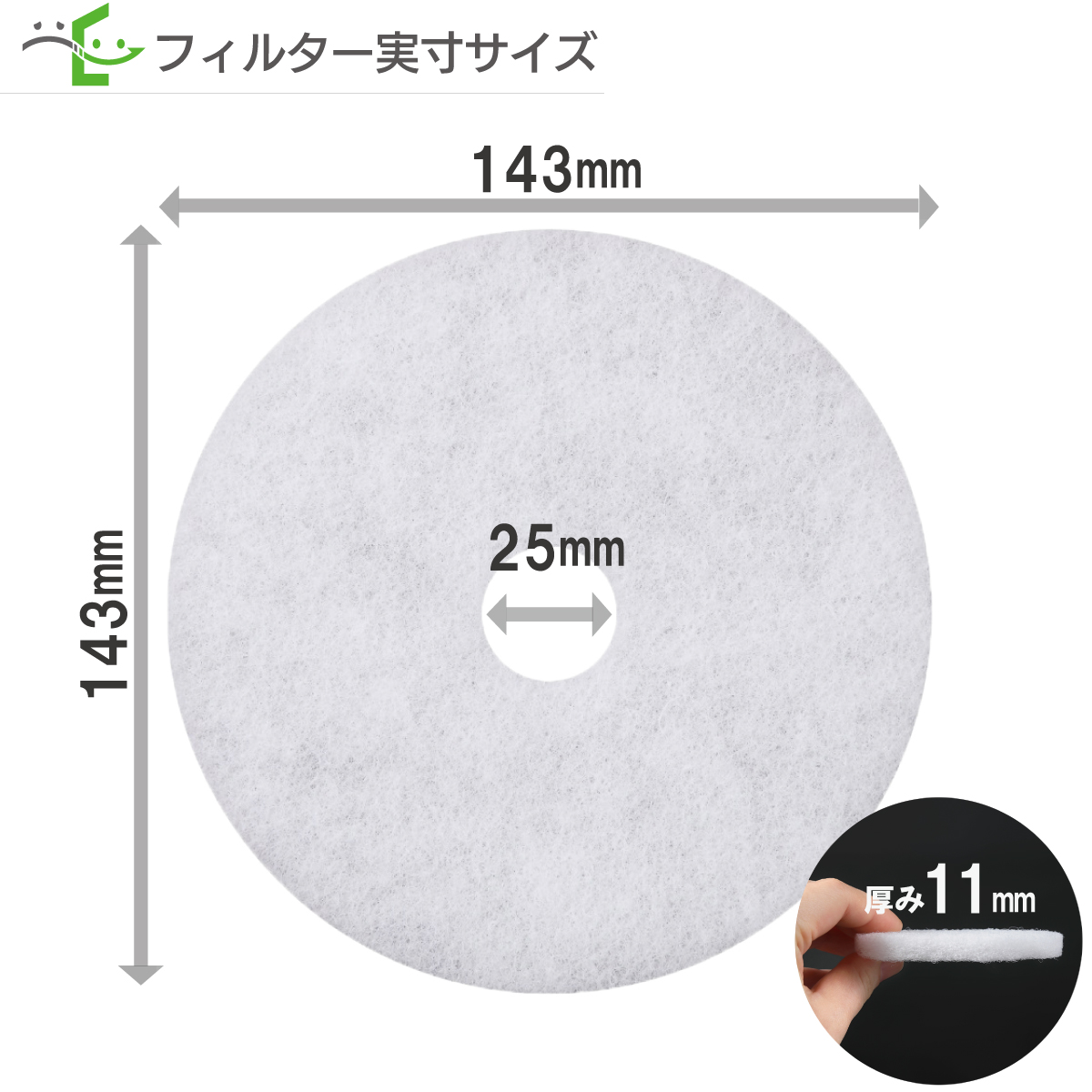 φ143 内径φ25  バクマ工業  REPF-150 / REP-150J / REPD-150J 対応品