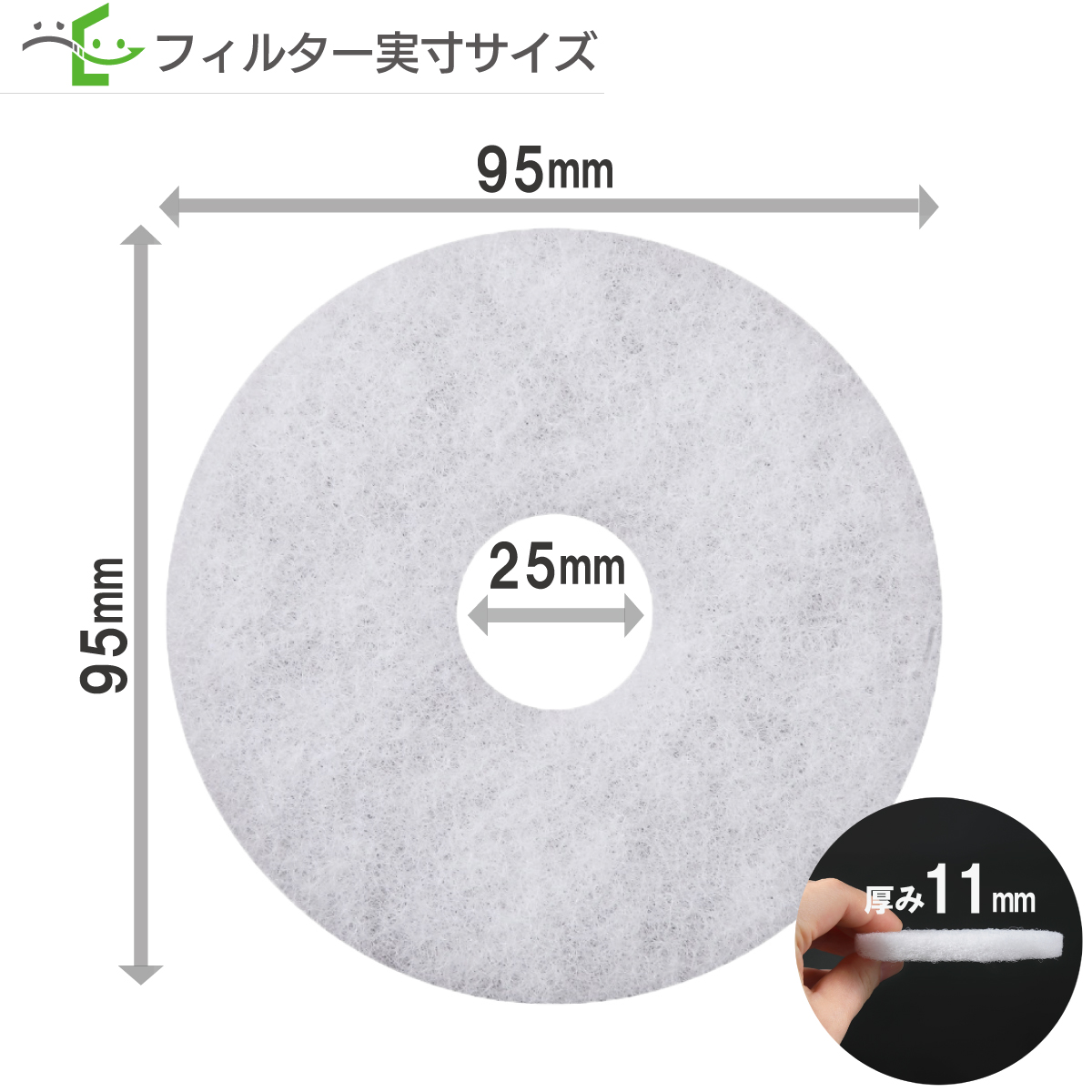 φ95 内径φ25  バクマ工業  REPF-100 / REP-100J / REPD-100J 対応品