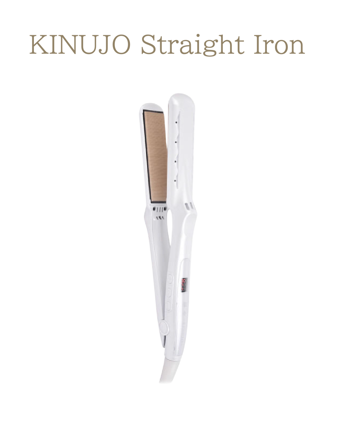 【絹女】〜KINUJO〜straight iron 28mm