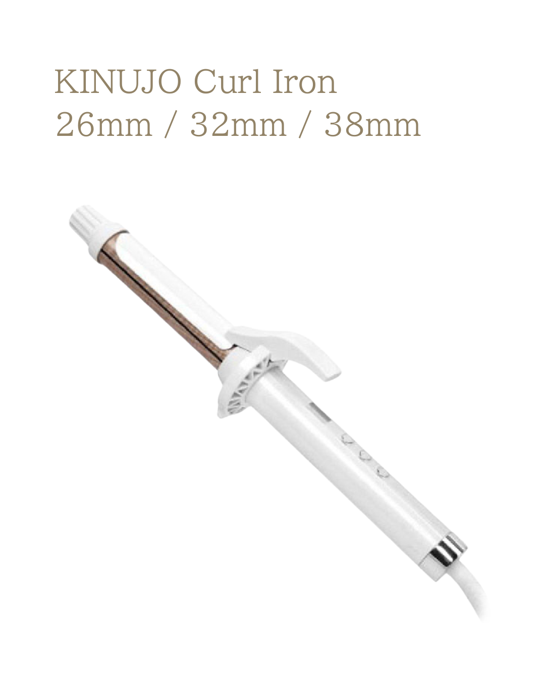 【絹女】〜KINUJO〜 CURL IRON