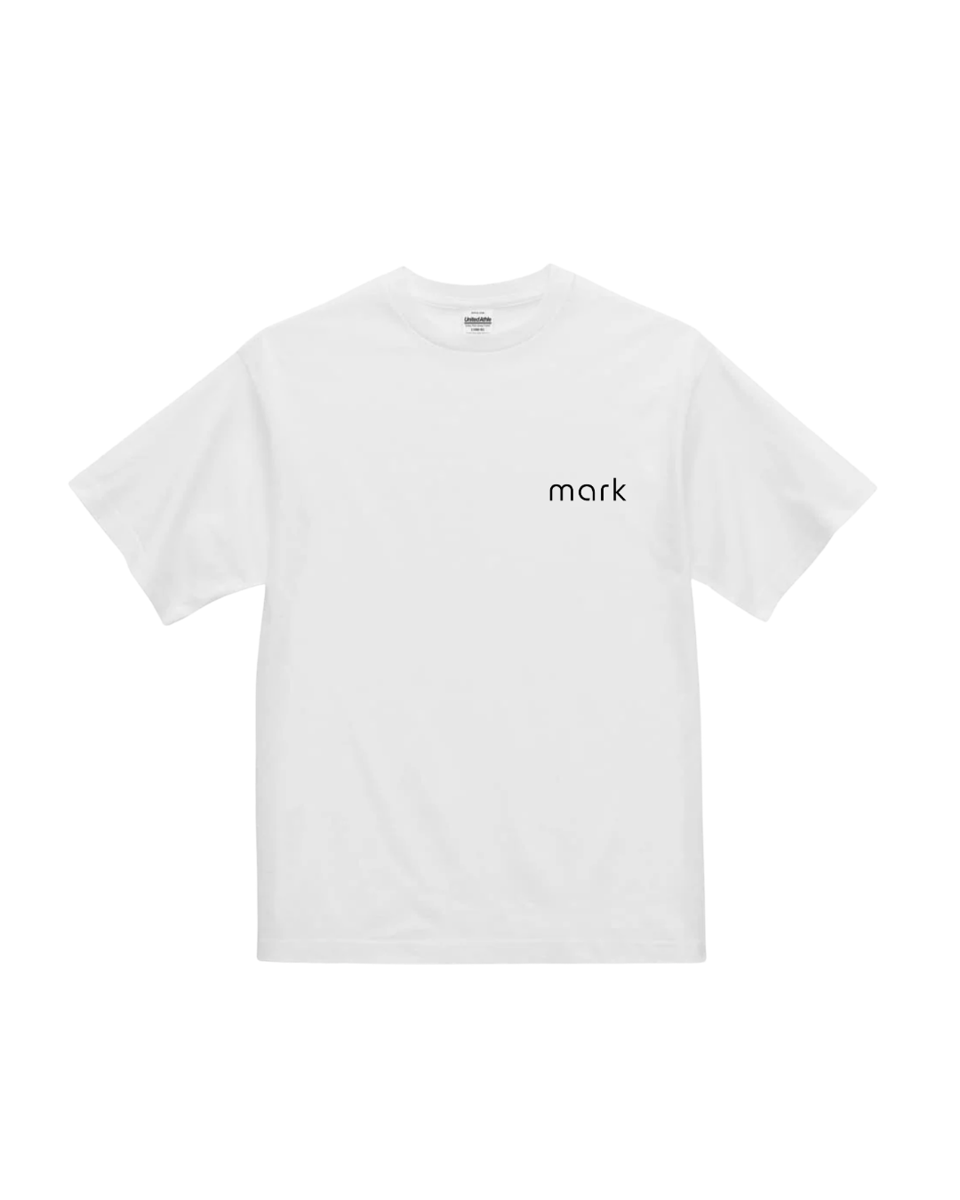 mark 背面ビッグロゴ入りオリジナルT 白