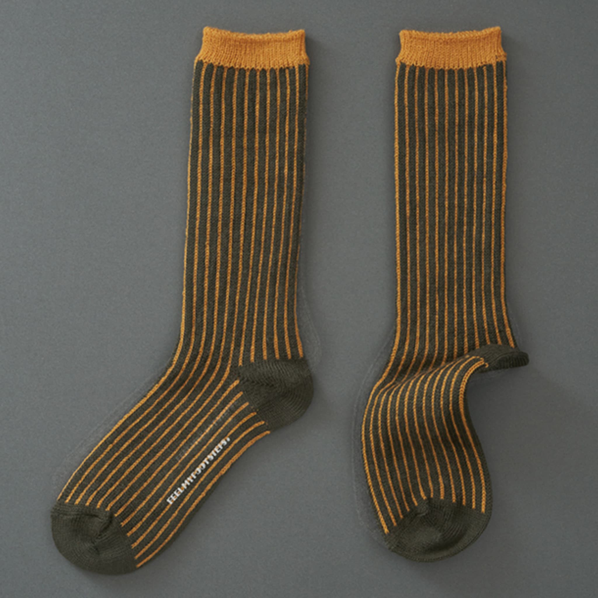 TWO TONE RIBBED　ハイクルー　（3色・2サイズ）