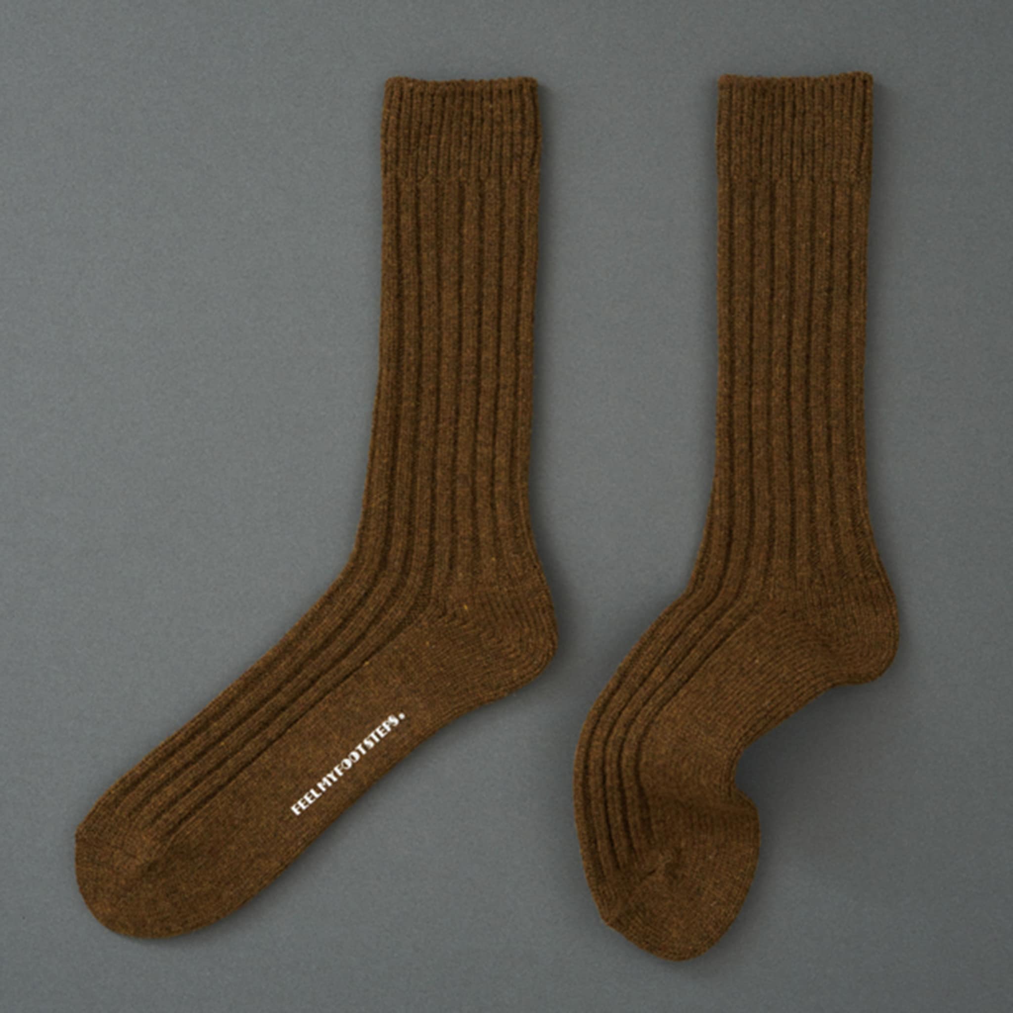 BASIC RIBBED　ウール　ハイクルー　（3色・2サイズ）