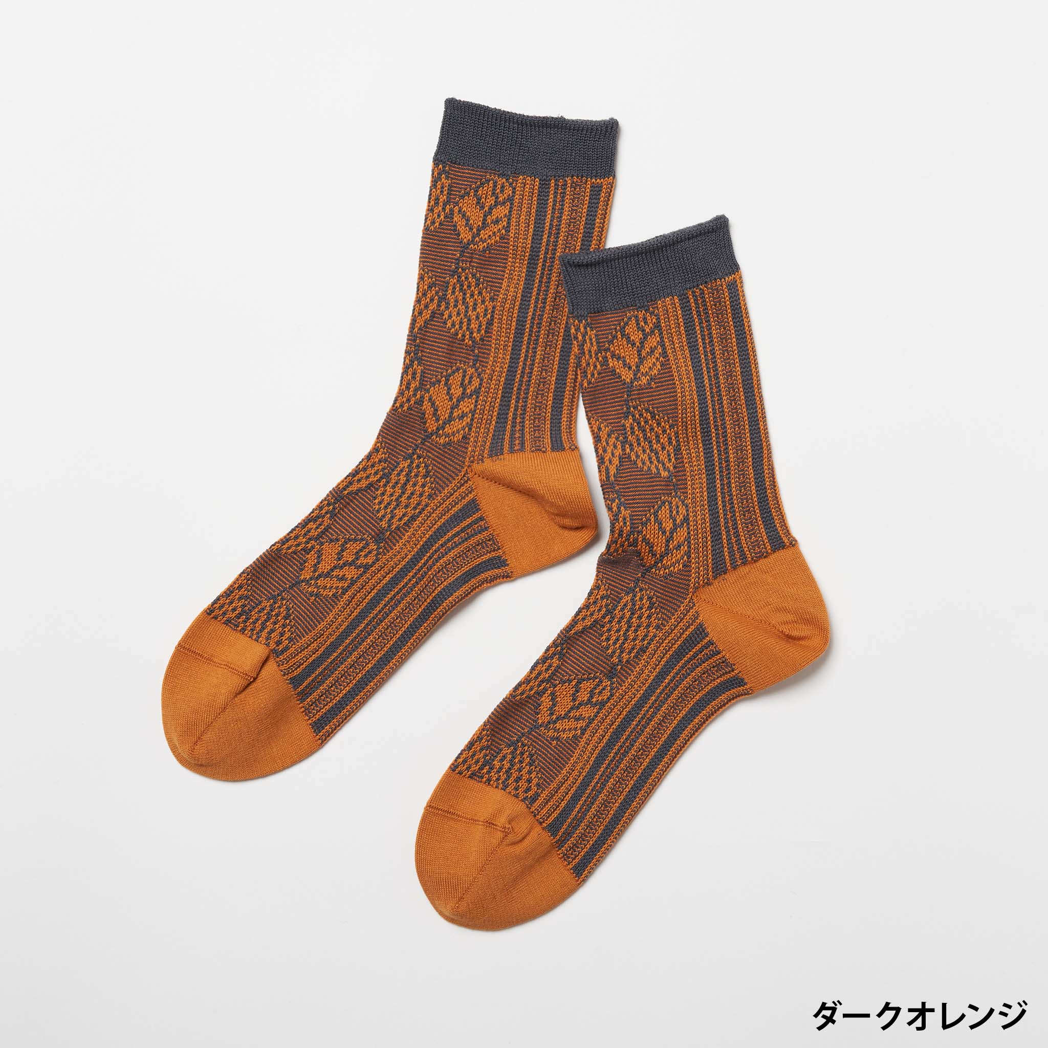 lehti/葉っぱ　クルーソックス　（3色）