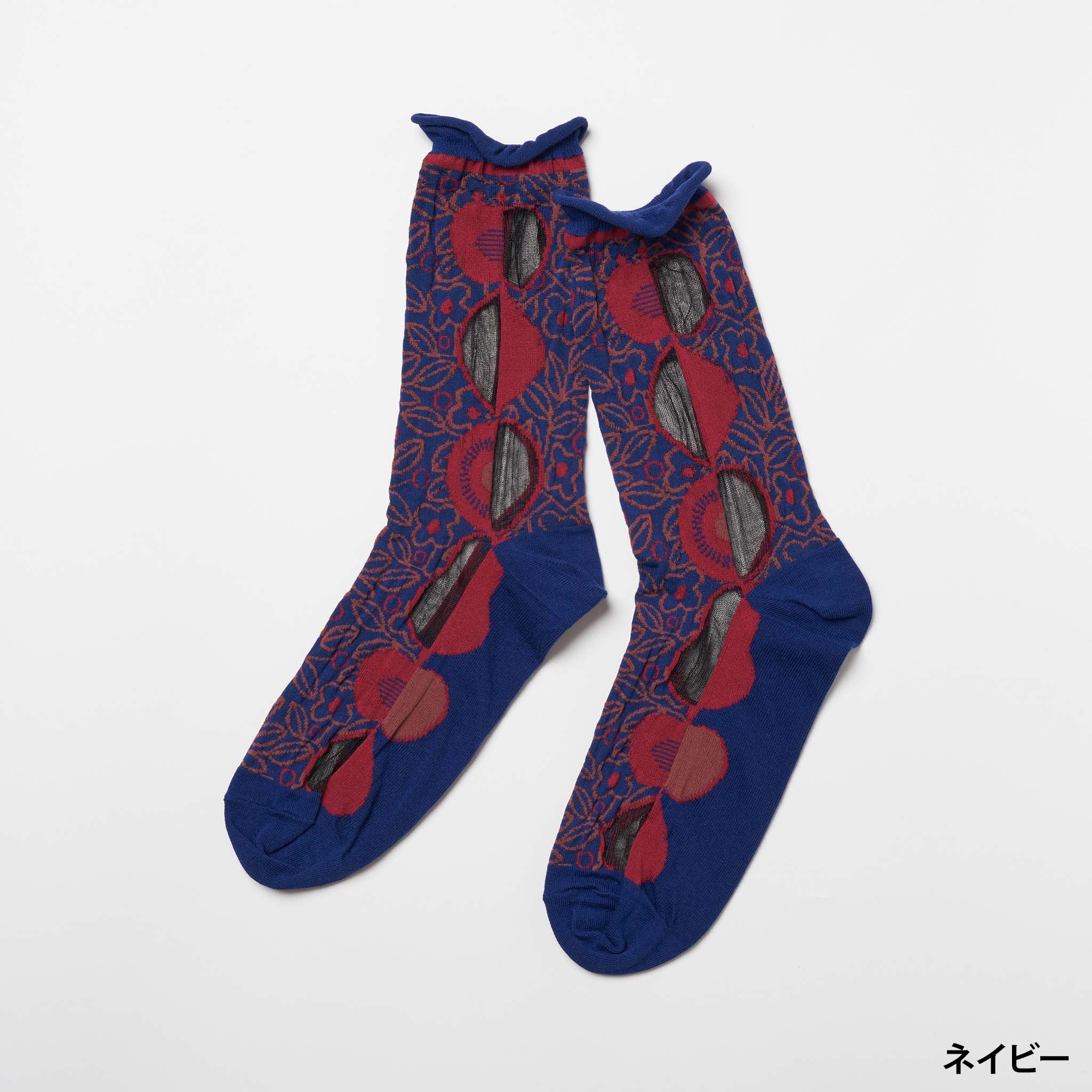 hedelma / りんご　シースルーソックス　（3色）