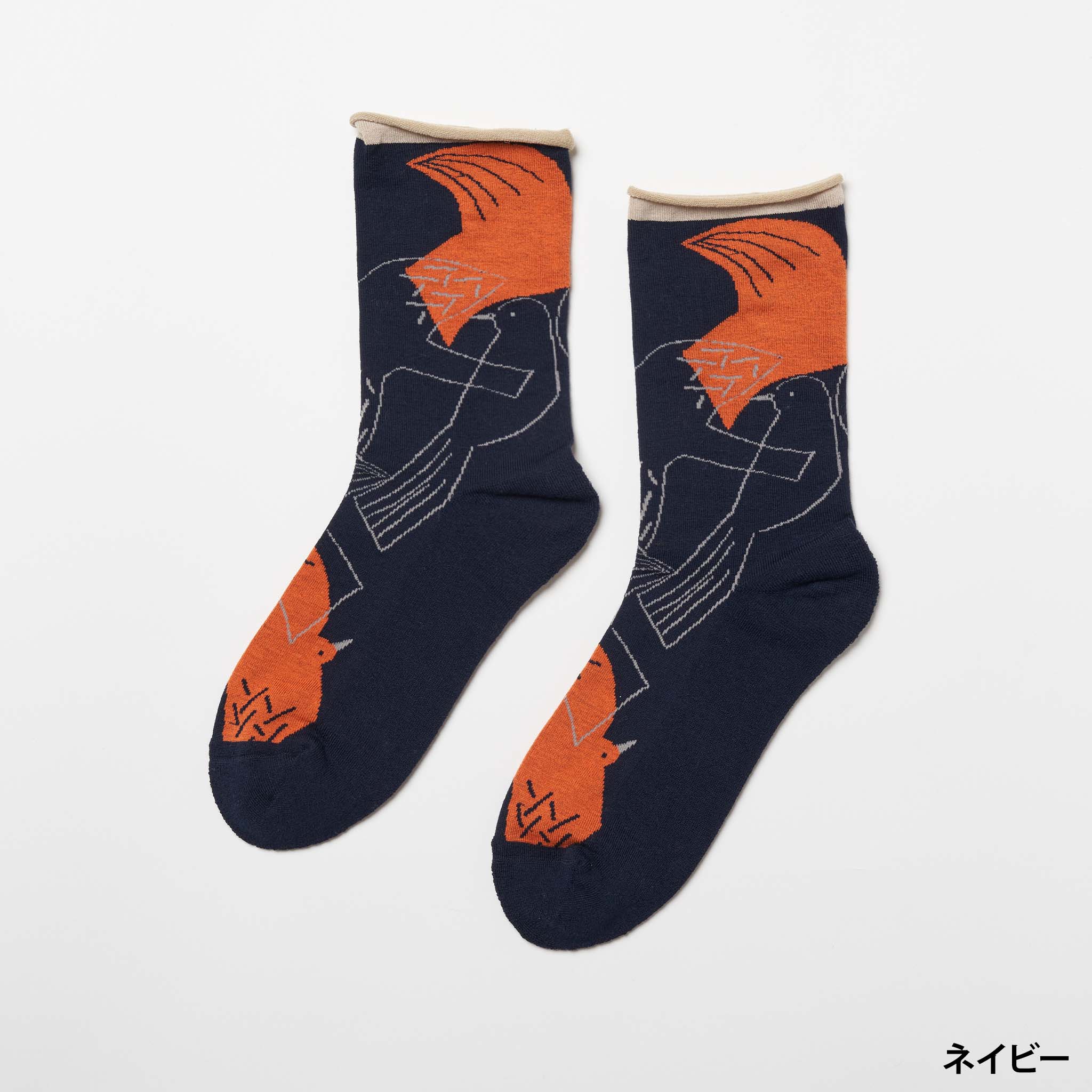 pieni lintu / 小鳥　クルーソックス　（3色）