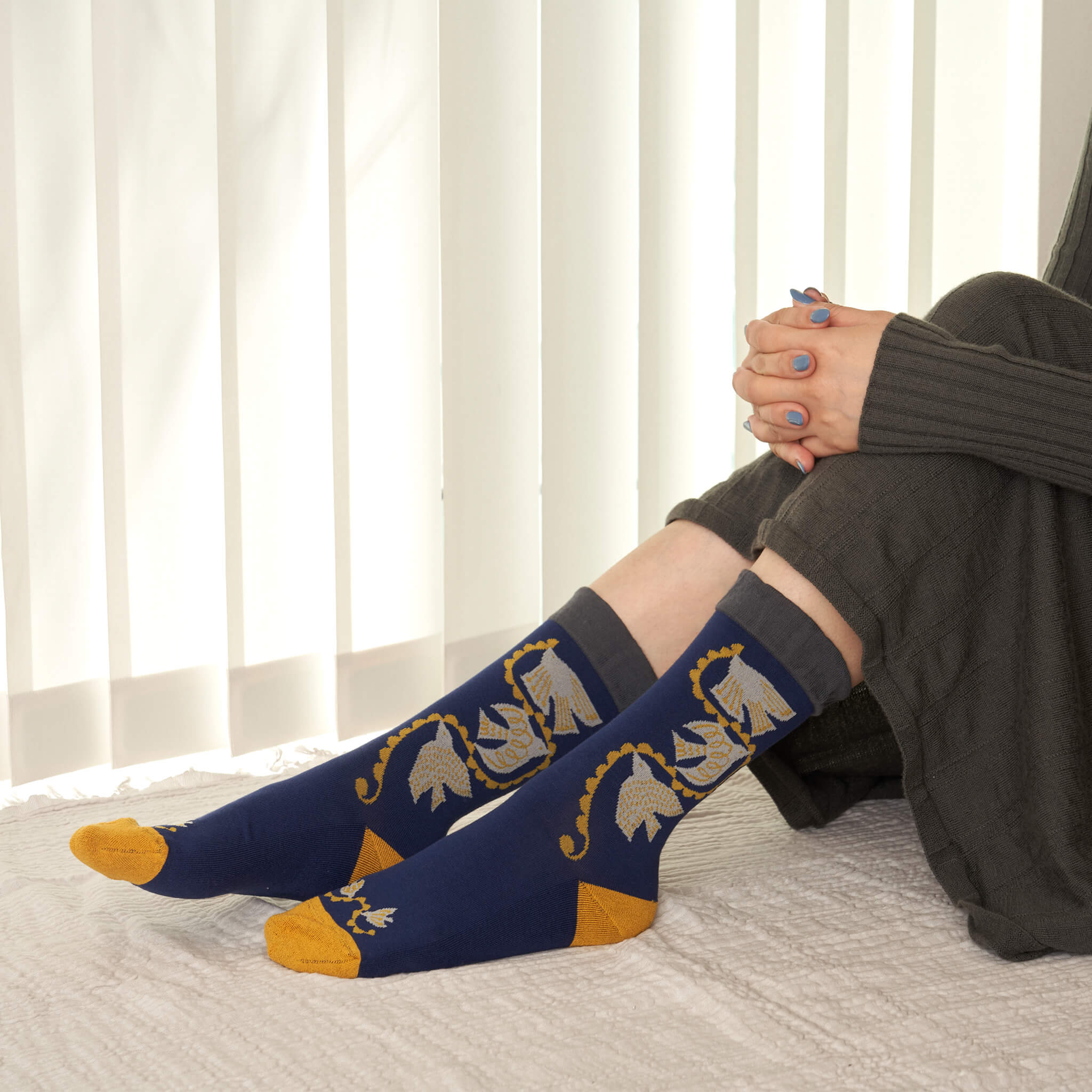 lintu/トリ　コットン　クルー　（3色）