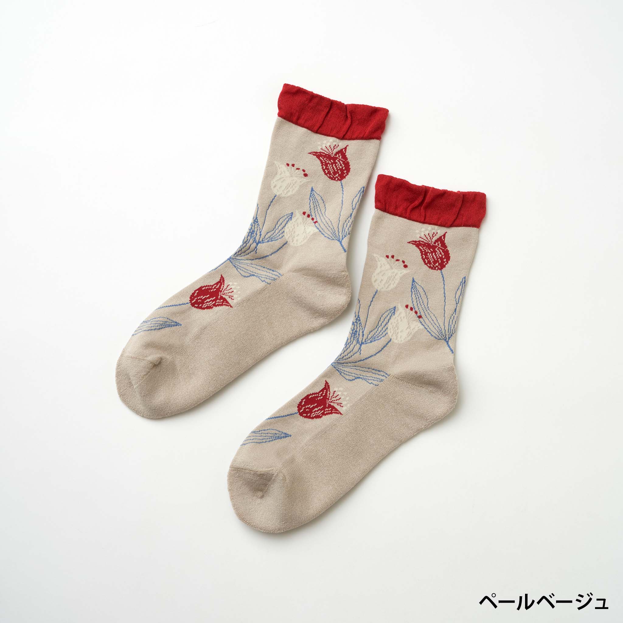 tulppaanit / チューリップ　クルーソックス（3色）