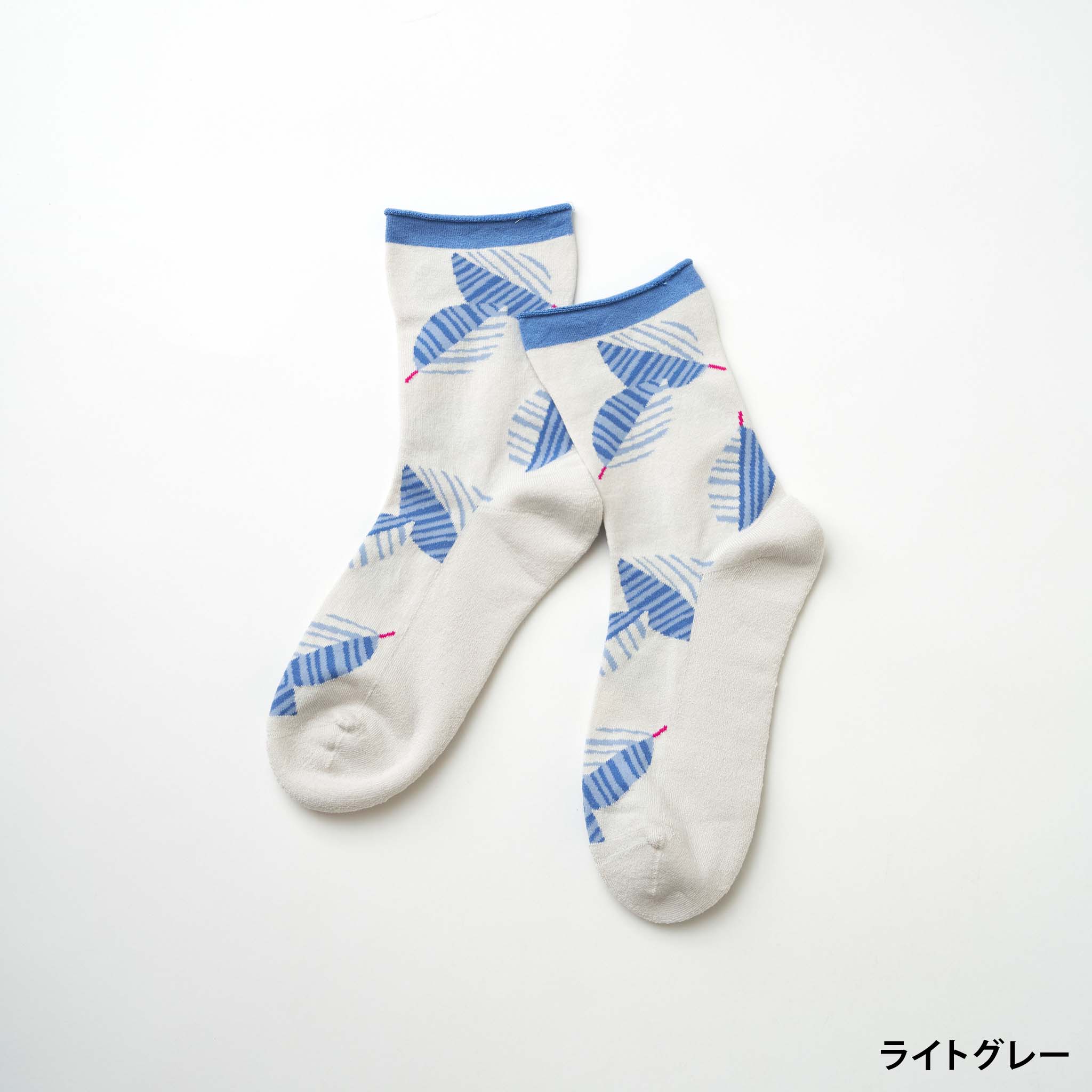lehti / 葉っぱ　クルーソックス（3色）