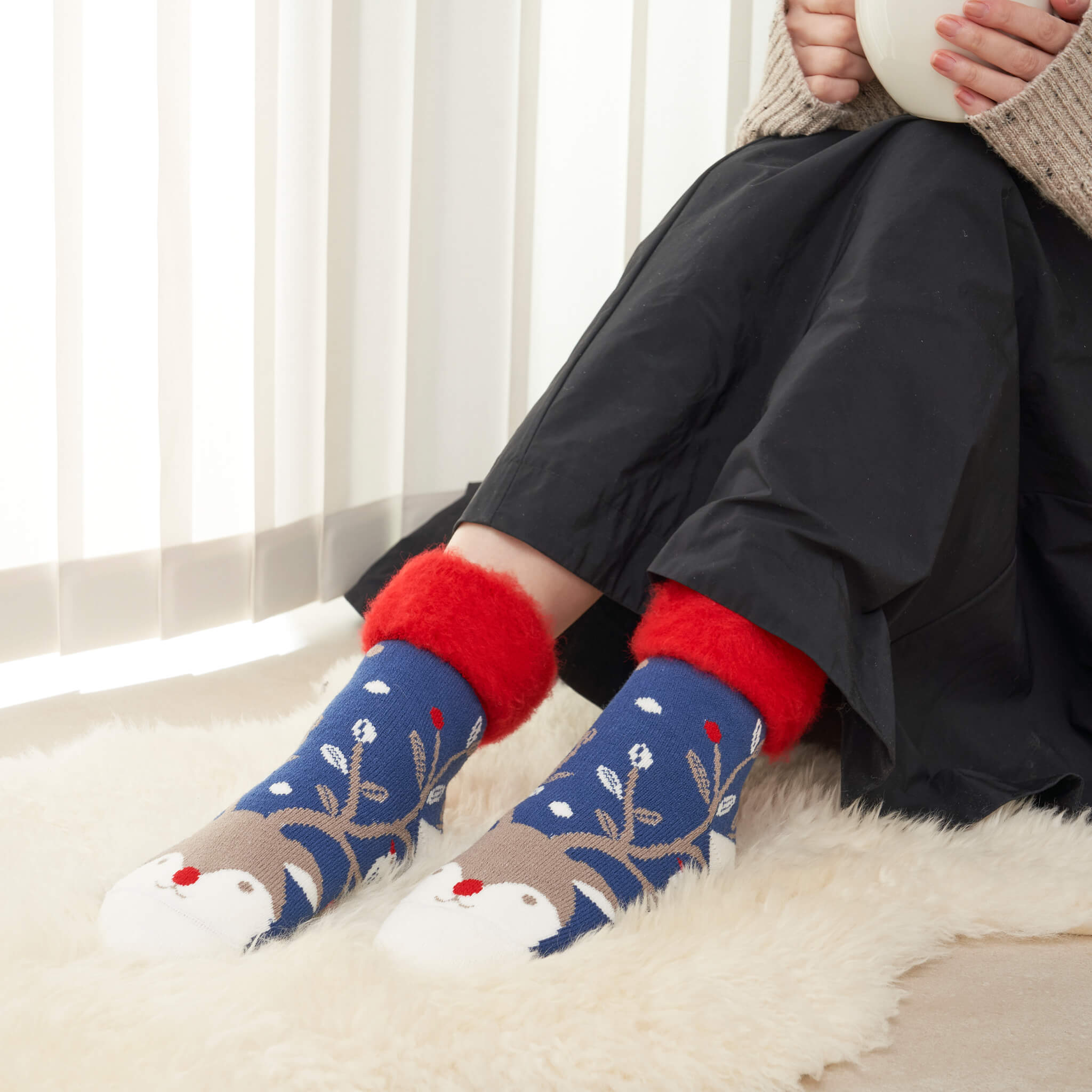 poro/トナカイ　フラッフィー　（4色）